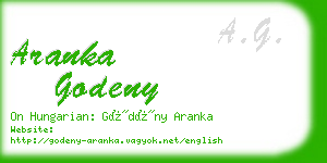 aranka godeny business card